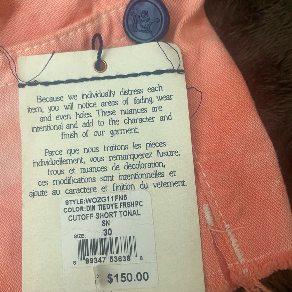 True Religion tie dye fresh peach size 30 w/t